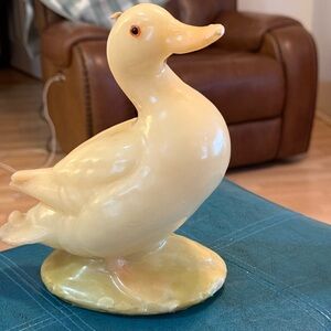 Cream Duck Custom Candle